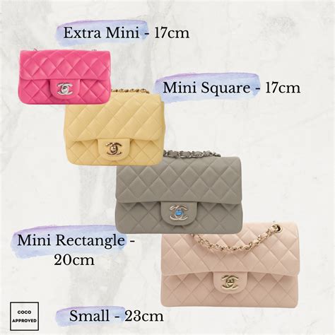 chanel bag sizes in cm|chanel classic bag sizes.